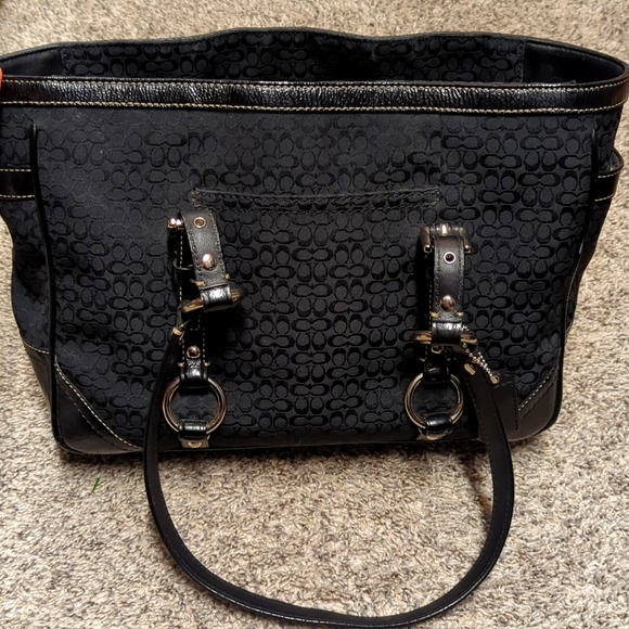 Coach H0878-F12346 Black Tote Purse - Picture 1 of 7